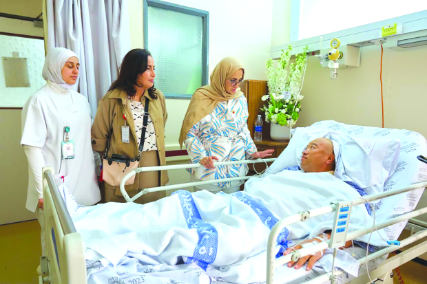 Health Minister checks on victims of Iranian attacks